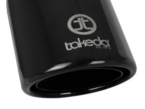 aFe - aFe Takeda 304 Stainless Steel Clamp-On Exhaust Tip 2.5in.Inlet / 4in Outlet - Black - 49T25404-B08 - Image 5