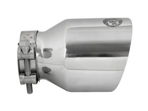 aFe - aFe MACH Force-Xp 304 SS Clamp-On Exhaust Tip 2.5in. Inlet / 4in. Outlet / 6in. L - Polished - 49T25404-P06 - Image 2