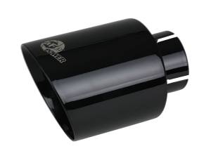 aFe - aFe Takeda 409 SS Clamp-On Exhaust Tip 2.5in. Inlet / 4.5in. Outlet / 7in. L - Black - 49T25454-B071 - Image 1