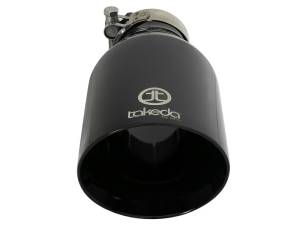 aFe - aFe Takeda 409 SS Clamp-On Exhaust Tip 2.5in. Inlet / 4.5in. Outlet / 9in. L - Black - 49T25454-B09 - Image 2