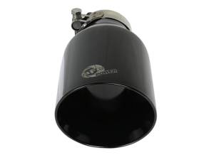 aFe - aFe MACH Force-Xp 409 SS Clamp-On Exhaust Tip 2.5in. Inlet / 4.5in. Outlet / 9in. L - Black - 49T25454-B091 - Image 3