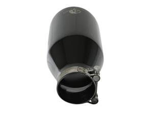 aFe - aFe MACH Force-Xp 409 SS Clamp-On Exhaust Tip 2.5in. Inlet / 4.5in. Outlet / 9in. L - Black - 49T25454-B091 - Image 4