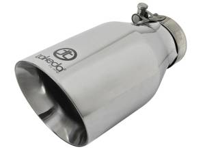 aFe - aFe Takeda 304 Stainless Steel Clamp-On Exhaust Tip 2.5in. Inlet / 4.5in. Outlet / 9in. L - Polished - 49T25454-P09 - Image 1