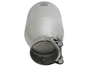 aFe - aFe Takeda 304 Stainless Steel Clamp-On Exhaust Tip 2.5in. Inlet / 4.5in. Outlet / 9in. L - Polished - 49T25454-P09 - Image 5