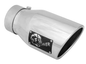 aFe - aFe MACH Force-Xp 3in Inlet x 4-1/2in Outlet x 9in Length 304 Stainless Steel Exhaust Tip - 49T30451-P09 - Image 1