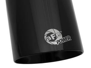 aFe - aFe MACH Force-Xp Univ 304 SS Double-Wall Clamp-On Exhaust Tip - Black - 3in Inlet - 4.5in Outlet - 49T30454-B092 - Image 5