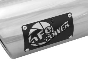 aFe - aFe MACHForce-XP 304 Stainless Steel Polished Exhaust Tip 3.5in x 4.5in Out x 12in L Clamp-On - 49T35456-P12 - Image 3