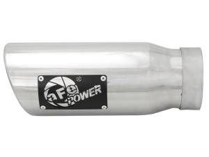 aFe - aFe MACHForce-XP 304 Stainless Steel Polished Exhaust Tip 3.5in x 4.5in Out x 12in L Clamp-On - 49T35456-P12 - Image 4