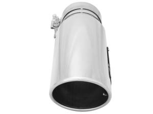 aFe - aFe MACHForce-XP 304 Stainless Steel Polished Exhaust Tip 3.5in x 4.5in Out x 12in L Clamp-On - 49T35456-P12 - Image 5