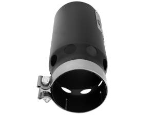 aFe - aFe SATURN 4S 4in SS Intercooled Exhaust Tip - Black 4in In x 5in Out x 12in L Bolt-On - 49T40501-B122 - Image 3