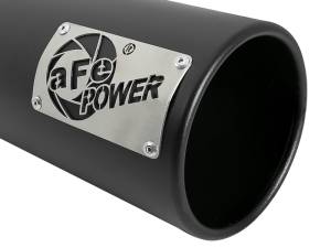aFe - aFe SATURN 4S 4in SS Intercooled Exhaust Tip - Black 4in In x 5in Out x 12in L Bolt-On - 49T40501-B122 - Image 4