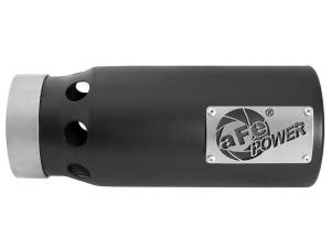 aFe - aFe SATURN 4S 4in SS Intercooled Exhaust Tip - Black 4in In x 5in Out x 12in L Bolt-On - 49T40501-B122 - Image 5