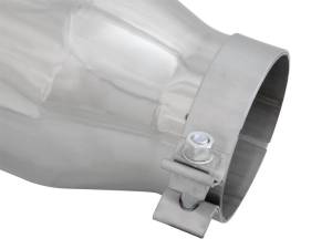 aFe - aFe MACH Force-XP 304 SS Right Side Single Wall Polished Exhaust Tip 4in Inlet x 6in Outlet x 12in L - 49T40601-P12 - Image 5