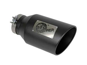 aFe - aFe Power Universal 5in Inlet 8in Outet MACH Force-XP Clamp-On Exhaust Tip - Black - 49T50801-B15 - Image 1