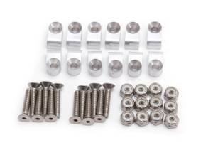 Russell - Russell Performance Billet 3/16in Tubing Clamp Natural Finish (12 pcs.) - 654020 - Image 1