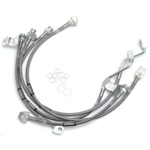 Russell - Russell Performance 99-06 Ford Excursion 4WD with 4in-5.5in lift Brake Line Kit - 696490 - Image 1