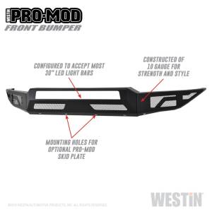 Westin - Westin 17-19 Ford F-250/350 Pro-Mod Front Bumper - 58-41175 - Image 3