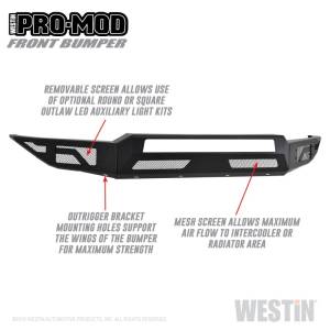 Westin - Westin 17-19 Ford F-250/350 Pro-Mod Front Bumper - 58-41175 - Image 4