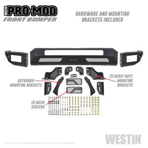 Westin - Westin 2011-2016 Ford F-250/350/450/550 Super Duty Pro-Mod Front Bumper - 58-41205 - Image 11