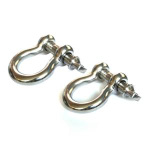 Rugged Ridge - Rugged Ridge Stainless Steel 3/4in D-Shackles - 11235.05 - Image 1