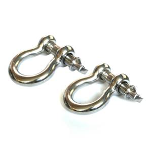 Rugged Ridge - Rugged Ridge Stainless Steel 3/4in D-Shackles - 11235.05 - Image 2