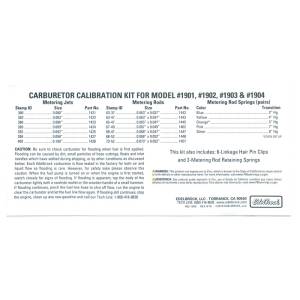 Edelbrock - Edelbrock Calibration Kit for 1901 / 1902 / 1903 / 1904 - 1940 - Image 6