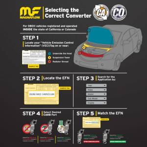 Magnaflow - Magnaflow Conv Univ 2.5inch Inlet/Outlet Center/Center Oval (California OBDII) - 447106 - Image 5