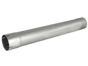aFe - aFe MACHForce XP Exhausts Muffler Delete Aluminized 4 ID In/Out 8 Dia - 49-91003 - Image 1