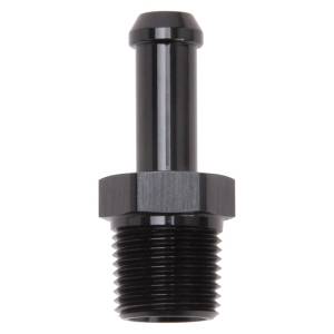 Edelbrock - Edelbrock Hose End Straight 3/8In NPT to 3/8In Barb Black Anodize - 8117 - Image 1