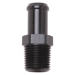 Edelbrock - Edelbrock Hose End Straight 1/2In NPT to 5/8In Barb Black Anodize - 8159 - Image 1