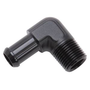 Edelbrock - Edelbrock Hose End 90-Deg 1/2In NPT to 5/8In Barb Black Anodize - 8178 - Image 5