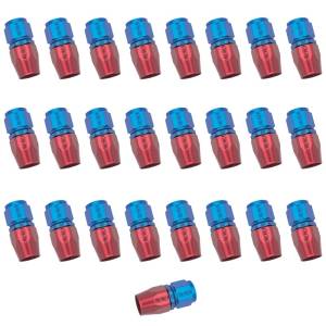 Russell - Russell Performance -6 AN Red/Blue Straight Full Flow Hose End (25 pcs.) - 610028 - Image 1