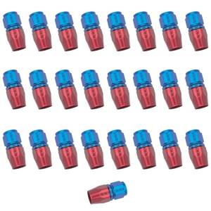 Russell - Russell Performance -10 AN Red/Blue Straight Full Flow Hose End (25 pcs.) - 610048 - Image 3