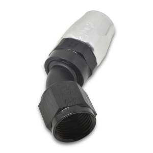 Russell - Russell Performance -4 AN Black/Silver 45 Degree Full Flow Hose End - 610083 - Image 6