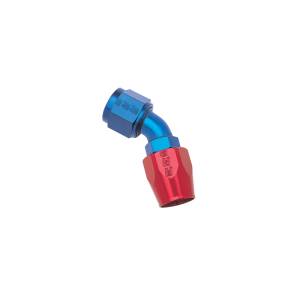 Russell - Russell Performance -6 AN Red/Blue 45 Degree Full Flow Hose End - 610090 - Image 2