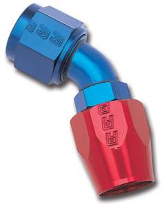 Russell - Russell Performance -6 AN Red/Blue 45 Degree Full Flow Hose End - 610090 - Image 3