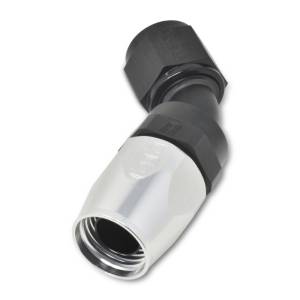 Russell - Russell Performance -6 AN Black/Silver 45 Degree Full Flow Hose End - 610093 - Image 5