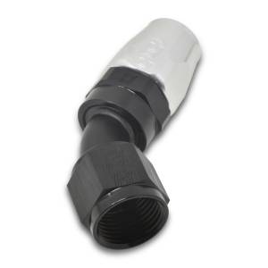 Russell - Russell Performance -8 AN Black/Silver 45 Degree Full Flow Hose End - 610103 - Image 6