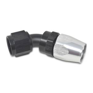 Russell - Russell Performance -12 AN Black/Silver 45 Degree Full Flow Hose End - 610123 - Image 4