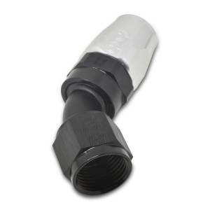 Russell - Russell Performance -12 AN Black/Silver 45 Degree Full Flow Hose End - 610123 - Image 6