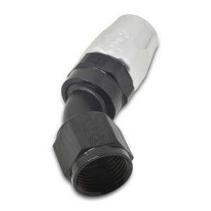 Russell - Russell Performance -16 AN Silver/Black 45 Degree Full Flow Hose End - 610133 - Image 6