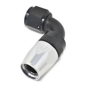 Russell - Russell Performance -10 AN Black/Silver 90 Degree Full Flow Hose End - 610183 - Image 5