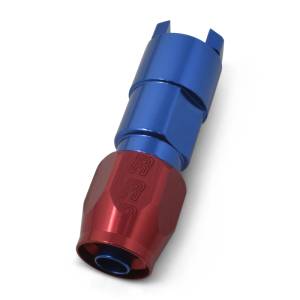 Russell - Russell Performance 3/8in SAE Quick Disc Female to -6 Hose Red/Blue Straight Hose End - 611200 - Image 7