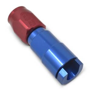 Russell - Russell Performance 3/8in SAE Quick Disc Female to -6 Hose Red/Blue Straight Hose End - 611200 - Image 8