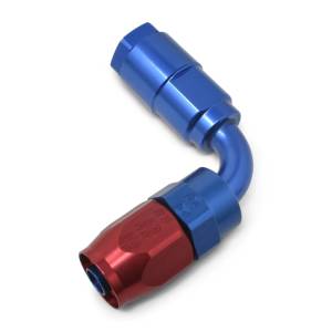 Russell - Russell Performance 3/8in SAE Quick Disc Female to -6 Hose Red/Blue 90 Degree Hose End - 611220 - Image 5