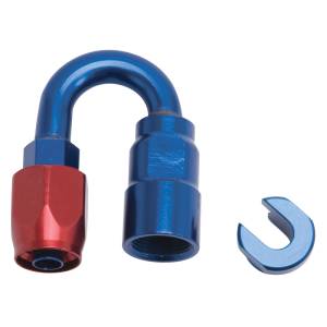 Russell - Russell Performance 3/8in SAE Quick Disc Female to -6 Hose Red/Blue 180 Degree Hose End - 611230 - Image 2