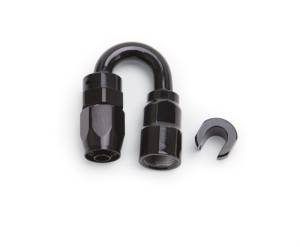 Russell - Russell Performance 3/8in SAE Quick Disc Female to -6 Hose Black 180 Degree Hose End - 611233 - Image 1