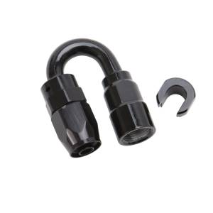 Russell - Russell Performance 3/8in SAE Quick Disc Female to -6 Hose Black 180 Degree Hose End - 611233 - Image 2