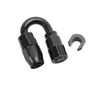 Russell - Russell Performance 3/8in SAE Quick Disc Female to -6 Hose Black 180 Degree Hose End - 611233 - Image 3