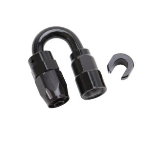 Russell - Russell Performance 3/8in SAE Quick Disc Female to -6 Hose Black 180 Degree Hose End - 611233 - Image 4